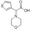 2-(4-吗啉基)-2-(3-噻吩基)乙酸 结构式