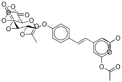 trans-Resveratrol Penta-O-acetyl-4’--D-glucuronide Methyl Ester 结构式