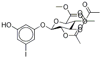 5-Iodoresorcinol-2’,3’,4’-tri-O-acetyl-β-D-glucuronide Methyl Ester 结构式