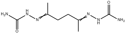 [5-(carbamoylhydrazinylidene)hexan-2-ylideneamino]urea 结构式