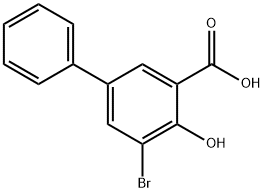 3-bromo-5-phenyl Salicylic Acid 结构式