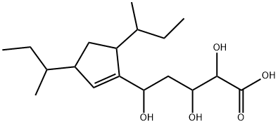 5-(3,5-di-sec-butylcyclopent-1-enyl)-2,3,5-trihydroxyvaleric acid 结构式