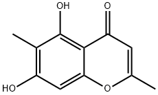 5,7-Dihydroxy-2,6-dimethyl-4H-1-benzopyran-4-one 结构式