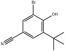 3-Bromo-5-tert-butyl-4-hydroxybenzonitrile 结构式