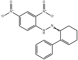 2-Phenyl-2-cyclohexen-1-one 2,4-dinitrophenyl hydrazone 结构式