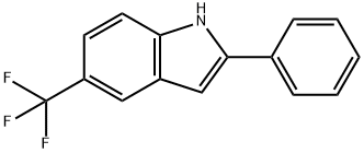 2-苯基-5-(三氟甲基)-1H-吲哚 结构式