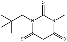 2,4(1H,3H)-Pyrimidinedione,  1-(2,2-dimethylpropyl)dihydro-3-methyl-6-thioxo- 结构式