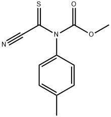 Carbanilic  acid,  N-(cyanothioformyl)-p-methyl-,  methyl  ester  (7CI,8CI) 结构式