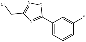 3-(氯甲基)-5-(3-氟苯基)-1,2,4-恶二唑 结构式