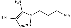 1H-Pyrazole-4,5-diamine,  1-(3-aminopropyl)- 结构式