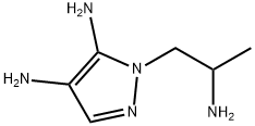 1H-Pyrazole-4,5-diamine,  1-(2-aminopropyl)- 结构式