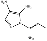 1H-Pyrazole-4,5-diamine,  1-(1-amino-1-propenyl)-  (9CI) 结构式