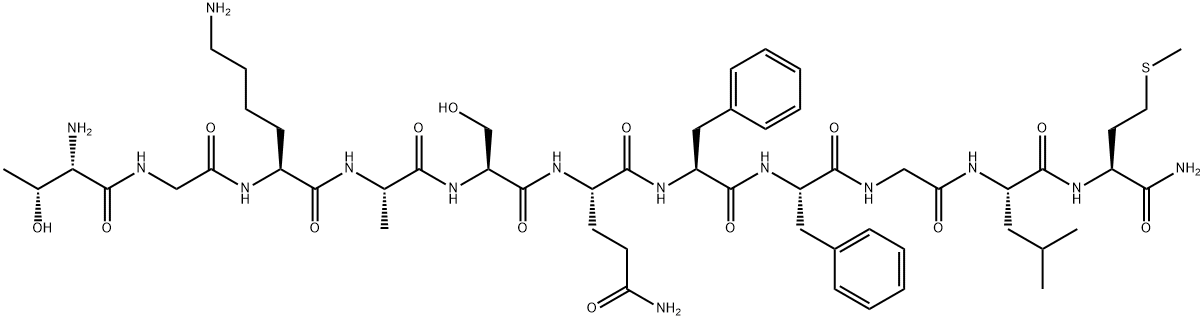 HEMOKININ 1 (HUMAN) 结构式