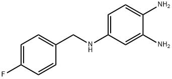 4-(4-氟苄基氨基)-1,2-苯二胺 结构式
