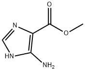1H-咪唑-4-羧酸,5-氨基-甲基酯(9CI) 结构式