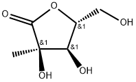 2-C-甲基-D-核糖酸-1,4-内酯 结构式