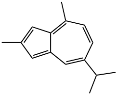 7-Isopropyl-2,4-dimethylazulene 结构式