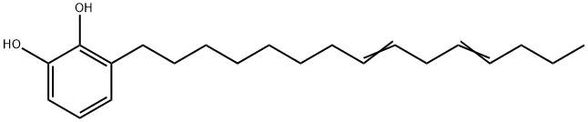 3-pentadeca-8,11-dienylbenzene-1,2-diol 结构式