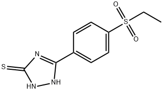 5-[4-(Ethylsulfonyl)phenyl]-1H-1,2,4-triazole-3-thiol 结构式