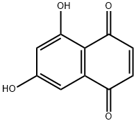 5,7-Dihydroxy-1,4-naphthalenedione 结构式