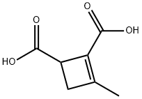 3-Methyl-2-cyclobutene-1,2-dicarboxylic acid 结构式