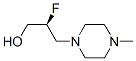 1-Piperazinepropanol,-bta--fluoro-4-methyl-,(-bta-S)-(9CI) 结构式