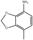 7-甲基苯并[D][1,3]二氧杂环戊烯-4-胺 结构式
