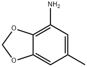 6-甲基苯并[D][1,3]二氧杂环戊烯-4-胺 结构式