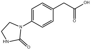 4-(2-氧代-1-咪唑烷基)苯乙酸 结构式