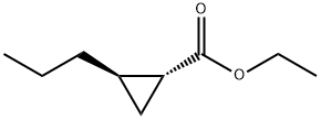 Cyclopropanecarboxylic acid, 2-propyl-, ethyl ester, (1R,2R)- (9CI) 结构式