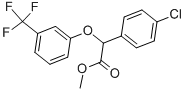 METHYL 4-CHLOROPHENYL-[3-(TRIFLUOROMETHYL)PHENOXY]ACETATE 结构式
