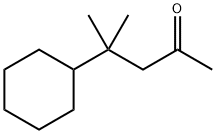 4-cyclohexyl-4-methylpentan-2-one 结构式