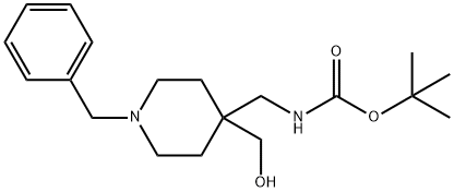 (1-BENZYL-4-HYDROXYMETHYLPIPERIDIN-4-YLMETHYL)CARBAMIC ACID TERT-BUTYL ESTER 结构式