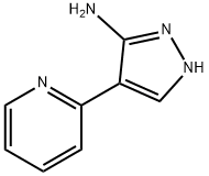 4-(2-吡啶基)-5-氨基吡唑 结构式