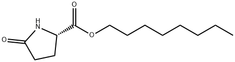 L-2-吡咯烷酮-5-羧酸正辛酯 结构式