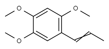 2,4,5-三甲氧基-1-丙烯基苯 结构式