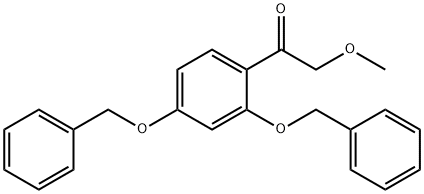 1-[2,4-Bis(phenylmethoxy)phenyl]-2-methoxyethanone 结构式