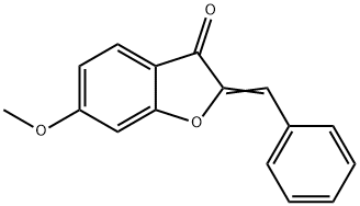 2-Benzylidene-6-methoxybenzofuran-3(2H)-one 结构式