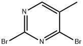 2,4-二溴-5-甲基嘧啶 结构式