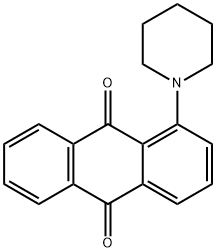 1-piperidinoanthraquinone 结构式