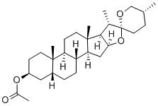 乙酰知母皂苷元 结构式