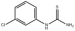 1-(3-氯苯基)-2-硫脲 结构式