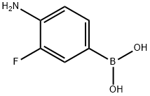 (4 - 氨基-3 - 氟 - 苯基)硼酸盐酸盐 结构式
