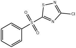 3-CHLORO-5-PHENYLSULFONYL-1,2,4-THIADIAZOLE 结构式
