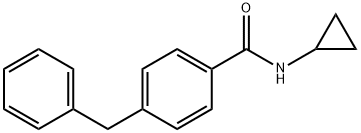 Benzamide, N-cyclopropyl-4-(phenylmethyl)- (9CI) 结构式