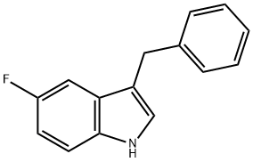 3-benzyl-5-fluoro-1H-indole 结构式