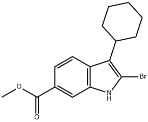 Methyl2-bromo-3-cyclohexyl-1H-indole-6-carboxylate