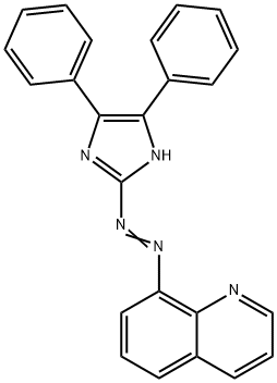 2-(8-quinolylazo)-4,5-diphenylimidazole 结构式