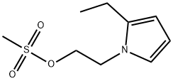 1H-Pyrrole-1-ethanol,2-ethyl-,methanesulfonate(ester)(9CI) 结构式