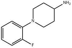 1-(2-fluorophenyl)piperidin-4-amine 结构式